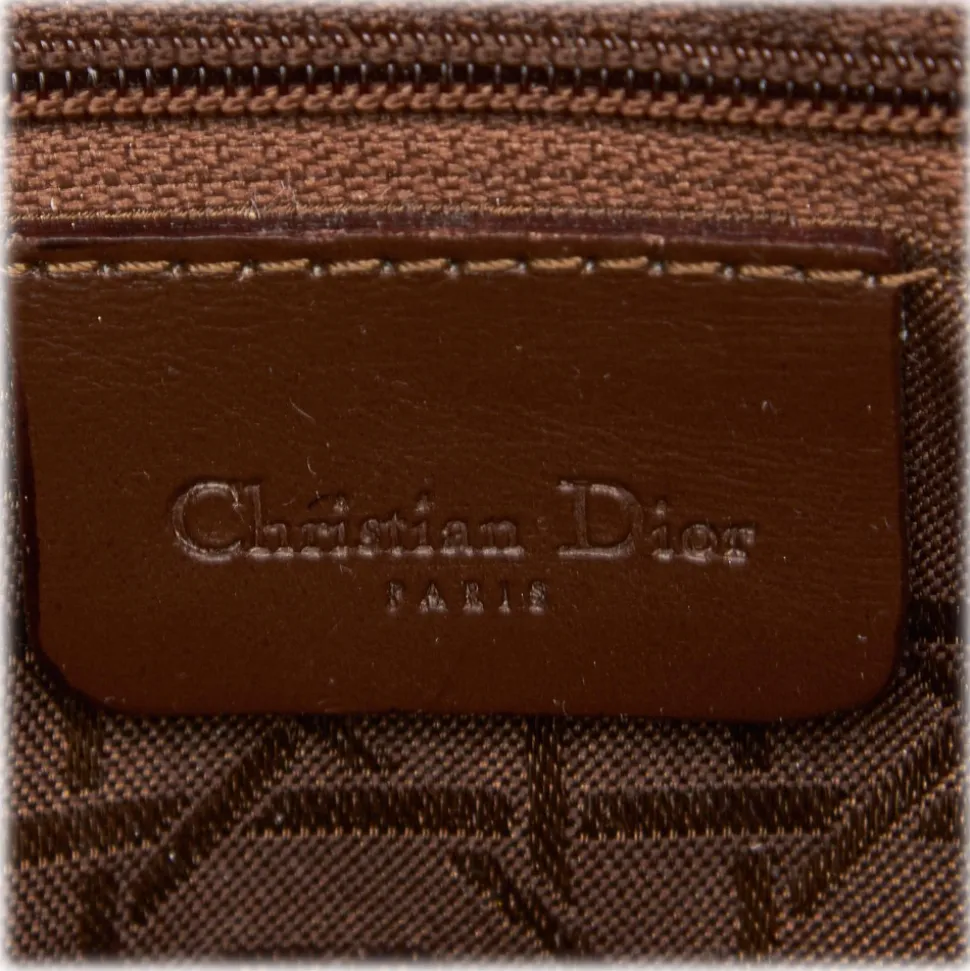 Dior Vintage - Nylon Malice Pearl Shoulder Bag - Black - Leather and Canvas Handbag - Luxury High Quality - Avvenice