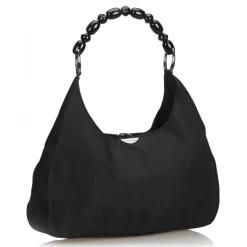 Dior Vintage - Nylon Malice Pearl Shoulder Bag - Black - Leather Handbag - Luxury High Quality - Avvenice