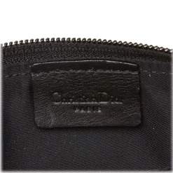 Dior Vintage - Oblique Canvas Handbag Bag - Black - Leather and Canvas Handbag - Luxury High Quality - Avvenice