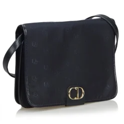 Dior Vintage - Oblique Canvas Crossbody Bag - Black - Leather Handbag - Luxury High Quality - Avvenice