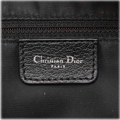 Dior Vintage - Oblique Floral Jacquard Handbag Bag - Black - Leather and Canvas Handbag - Luxury High Quality - Avvenice