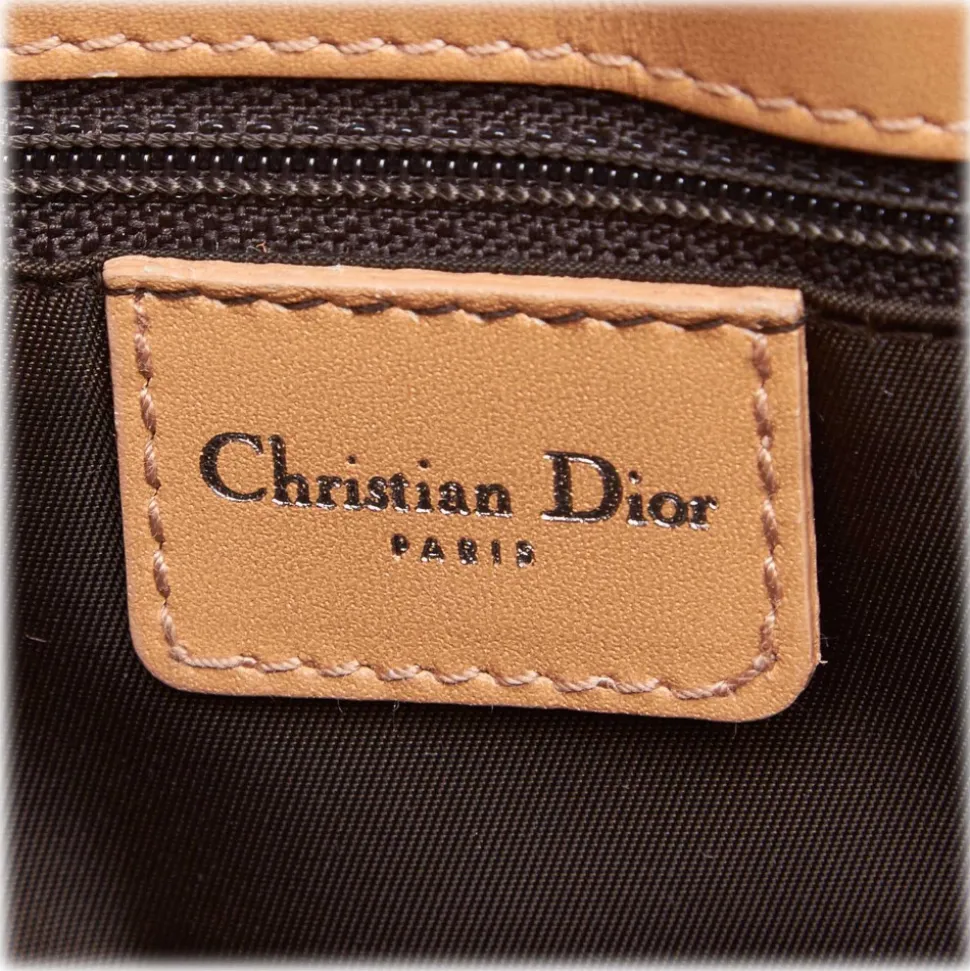 Dior Vintage - Oblique Jacquard Handbag Bag - Brown - Leather Handbag - Luxury High Quality - Avvenice