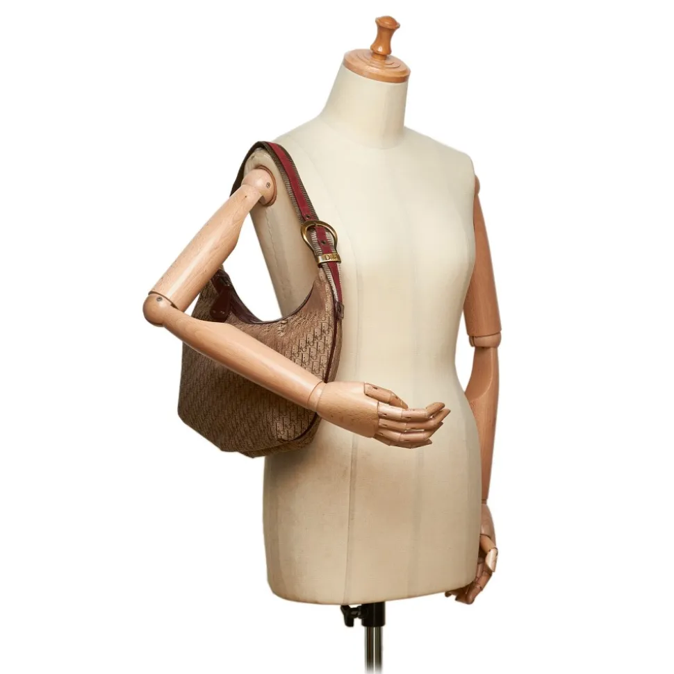 Dior Vintage - Oblique Jacquard Shoulder Bag - Brown - Leather Handbag - Luxury High Quality - Avvenice