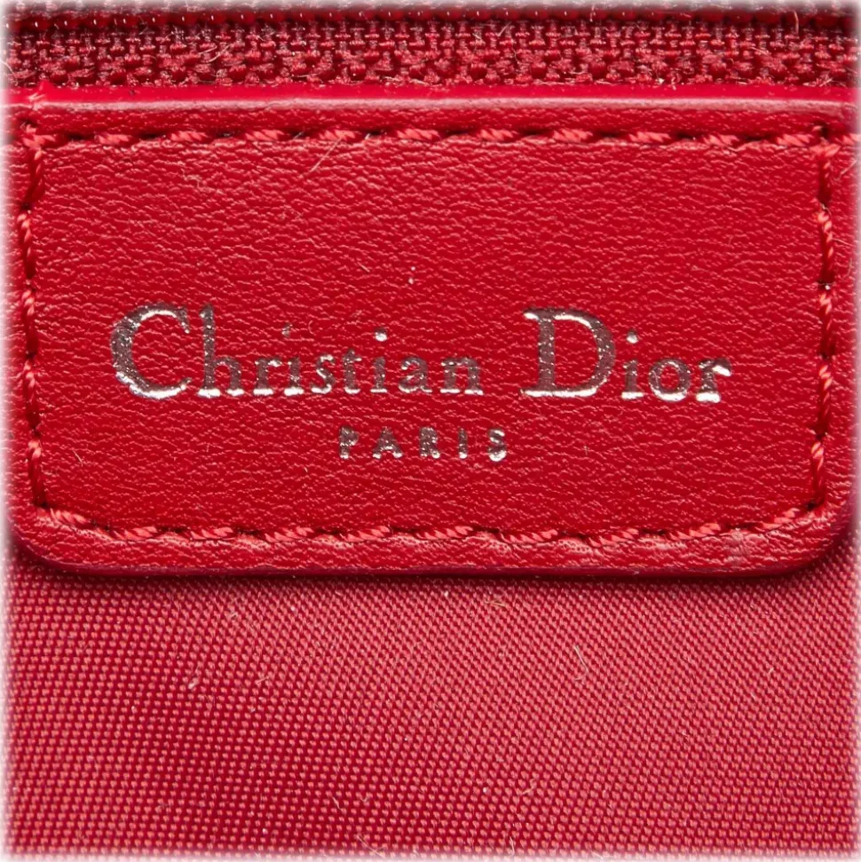 Dior Vintage - Oblique Jacquard Shoulder Bag - Red - Leather and Canvas Handbag - Luxury High Quality - Avvenice