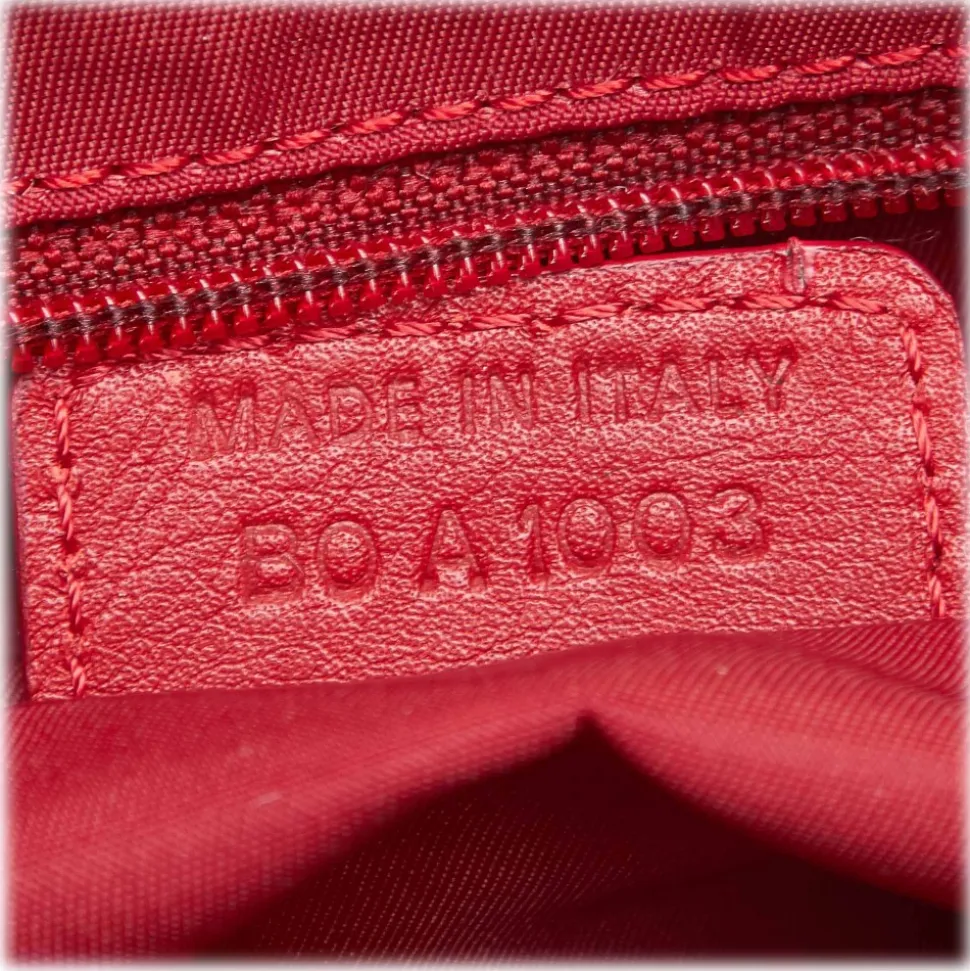 Dior Vintage - Oblique Jacquard Shoulder Bag - Red - Leather and Canvas Handbag - Luxury High Quality - Avvenice