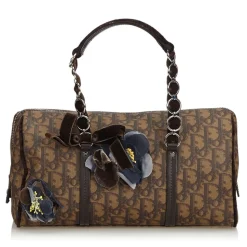 Dior Vintage - Oblique Romantique Handbag Bag - Brown - Leather Handbag - Luxury High Quality - Avvenice