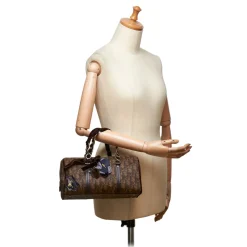 Dior Vintage - Oblique Romantique Handbag Bag - Brown - Leather Handbag - Luxury High Quality - Avvenice