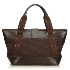 Dior Vintage - Oblique Shoulder Bag - Brown - Leather and Canvas Handbag - Luxury High Quality - Avvenice