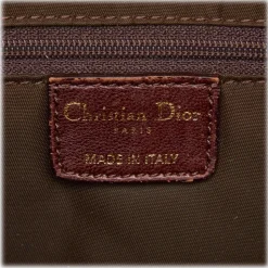 Dior Vintage - Oblique Shoulder Bag - Brown Beige - Leather Handbag - Luxury High Quality - Avvenice