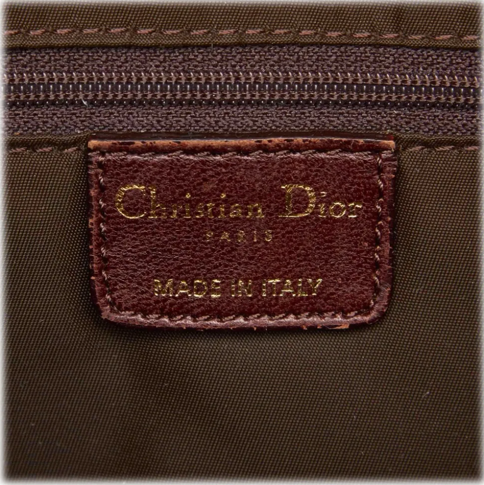 Dior Vintage - Oblique Shoulder Bag - Brown Beige - Leather Handbag - Luxury High Quality - Avvenice