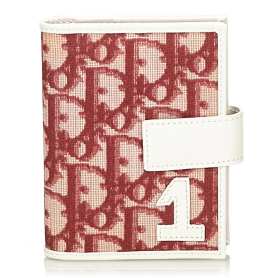 Dior Vintage - Oblique Trotter Card Holder - Red - Leather Wallet - Luxury High Quality - Avvenice