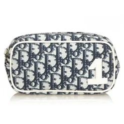 Dior Vintage - Oblique Trotter Pouch - Pink White - Leather Pouch - Luxury High Quality - Avvenice