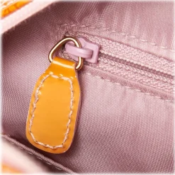 Dior Vintage - Patent Leather Saddle Dome Handbag Bag - Orange - Leather Handbag - Luxury High Quality - Avvenice