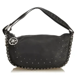 Dior Vintage - Peace and Love Hobo Bag - Black - Leather Handbag - Luxury High Quality - Avvenice