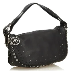 Dior Vintage - Peace and Love Hobo Bag - Black - Leather Handbag - Luxury High Quality - Avvenice