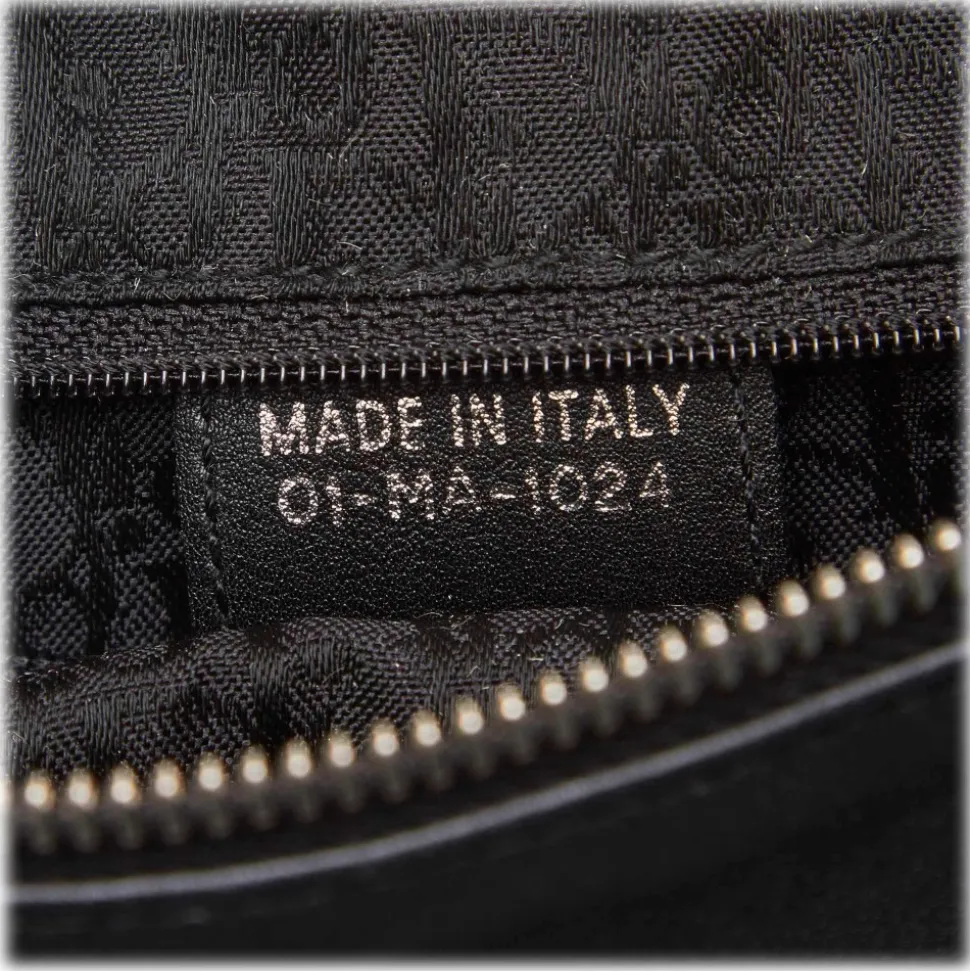 Dior Vintage - Peace and Love Hobo Bag - Black - Leather Handbag - Luxury High Quality - Avvenice