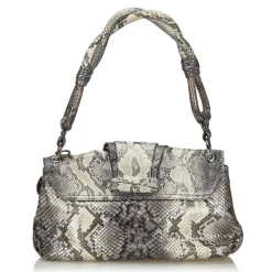 Dior Vintage - Python Demi Lune Bag - Grey - Leather Handbag - Luxury High Quality - Avvenice