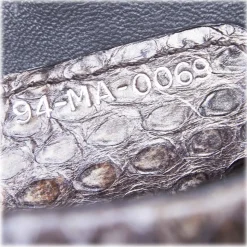 Dior Vintage - Python Demi Lune Bag - Grey - Leather Handbag - Luxury High Quality - Avvenice