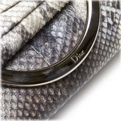 Dior Vintage - Python Demi Lune Bag - Grey - Leather Handbag - Luxury High Quality - Avvenice
