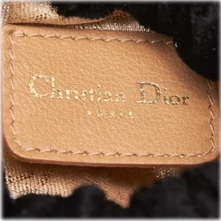 Dior Vintage - Velour Malice Handbag Bag - Black - Velour and Leather Handbag - Luxury High Quality - Avvenice