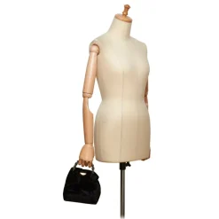 Dior Vintage - Velour Malice Handbag Bag - Black - Velour and Leather Handbag - Luxury High Quality - Avvenice