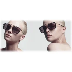 DITA - Mach-Seven - Dark Brown Crystal - DTS135-56 - Sunglasses - DITA Eyewear - Avvenice