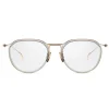 DITA - Schema-Two - White Gold Crystal Clear - DTX131-49 - Optical Glasses - DITA Eyewear - Avvenice