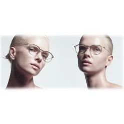 DITA - Schema-Two - White Gold Crystal Clear - DTX131-49 - Optical Glasses - DITA Eyewear - Avvenice