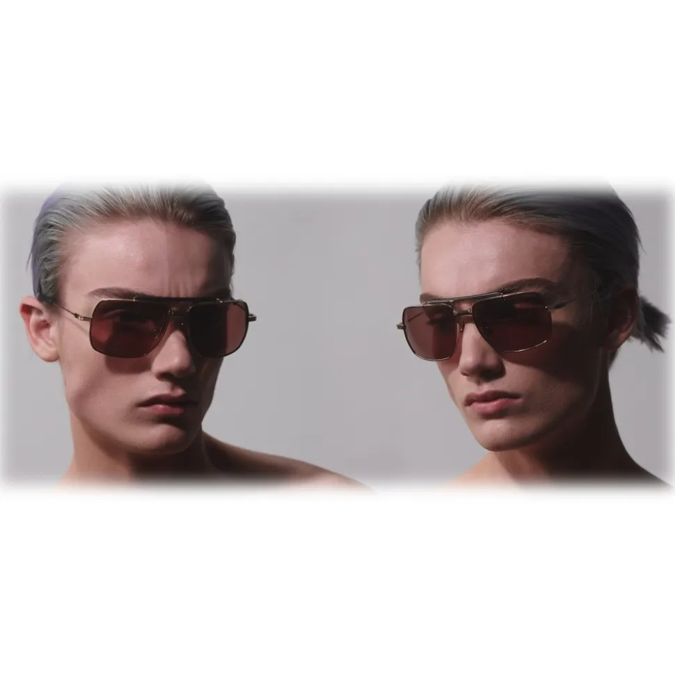 DITA - Symeta - Type 403 - White Gold - DTS126 - Sunglasses - DITA Eyewear - Avvenice