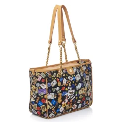 Divo Diva - Antibes - Black - Leather Handbag - Made in Italy - Life is a Game Collection - Luxury High Quality - Avvenice