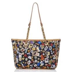 Divo Diva - Antibes - Black - Leather Handbag - Made in Italy - Life is a Game Collection - Luxury High Quality - Avvenice