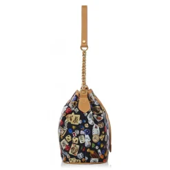 Divo Diva - Casablanca - Black - Leather Handbag - Made in Italy - Life is a Game Collection - Luxury High Quality - Avvenice