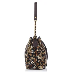 Divo Diva - Casablanca - Dark Brown - Leather Handbag - Made in Italy - Life is a Game Collection - Luxury High Quality - Avvenice