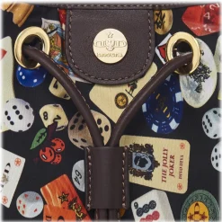 Divo Diva - Casablanca - Dark Black - Leather Handbag - Made in Italy - Life is a Game Collection - Luxury High Quality - Avvenice