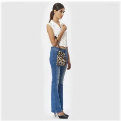 Divo Diva - Deauville - Dark Black - Leather Handbag - Made in Italy - Life is a Game Collection - Luxury High Quality - Avvenice