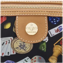 Divo Diva - Dublin - Black - Leather Handbag - Made in Italy - Life is a Game Collection - Luxury High Quality - Avvenice