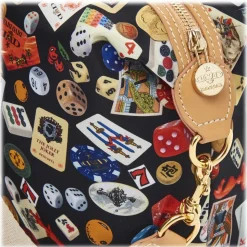 Divo Diva - Dublin - Black - Leather Handbag - Made in Italy - Life is a Game Collection - Luxury High Quality - Avvenice