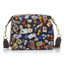 Divo Diva - Dublin - Dark Black - Leather Handbag - Made in Italy - Life is a Game Collection - Luxury High Quality - Avvenice