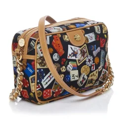 Divo Diva - Las Vegas - Black - Leather Handbag - Made in Italy - Life is a Game Collection - Luxury High Quality - Avvenice