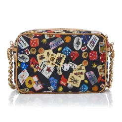 Divo Diva - Las Vegas - Black - Leather Handbag - Made in Italy - Life is a Game Collection - Luxury High Quality - Avvenice