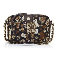 Divo Diva - Las Vegas - Dark Brown - Leather Handbag - Made in Italy - Life is a Game Collection - Luxury High Quality - Avvenice