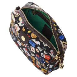 Divo Diva - Las Vegas - Dark Black - Leather Handbag - Made in Italy - Life is a Game Collection - Luxury High Quality - Avvenice