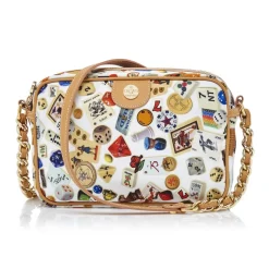 Divo Diva - Las Vegas - White - Leather Handbag - Made in Italy - Life is a Game Collection - Luxury High Quality - Avvenice