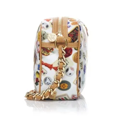 Divo Diva - Las Vegas - White - Leather Handbag - Made in Italy - Life is a Game Collection - Luxury High Quality - Avvenice