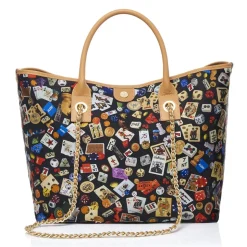 Divo Diva - Macao - Black - Leather Handbag - Made in Italy - Life is a Game Collection - Luxury High Quality - Avvenice