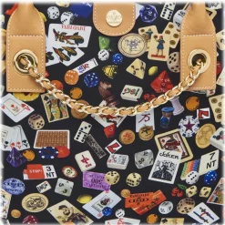 Divo Diva - Macao - Black - Leather Handbag - Made in Italy - Life is a Game Collection - Luxury High Quality - Avvenice