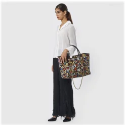 Divo Diva - Macao - Dark Black - Leather Handbag - Made in Italy - Life is a Game Collection - Luxury High Quality - Avvenice