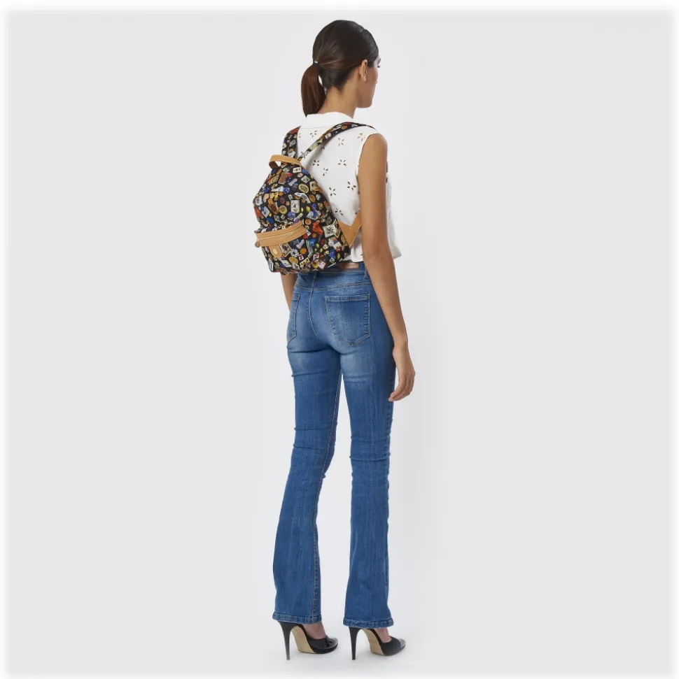 Divo Diva - Melbourne - Black - Leather Backpack - Made in Italy - Life is a Game Collection - Luxury High Quality - Avvenice