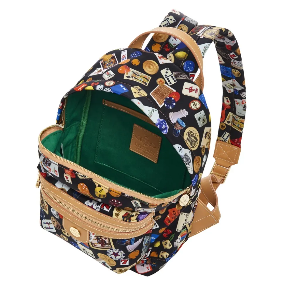 Divo Diva - Melbourne - Black - Leather Backpack - Made in Italy - Life is a Game Collection - Luxury High Quality - Avvenice