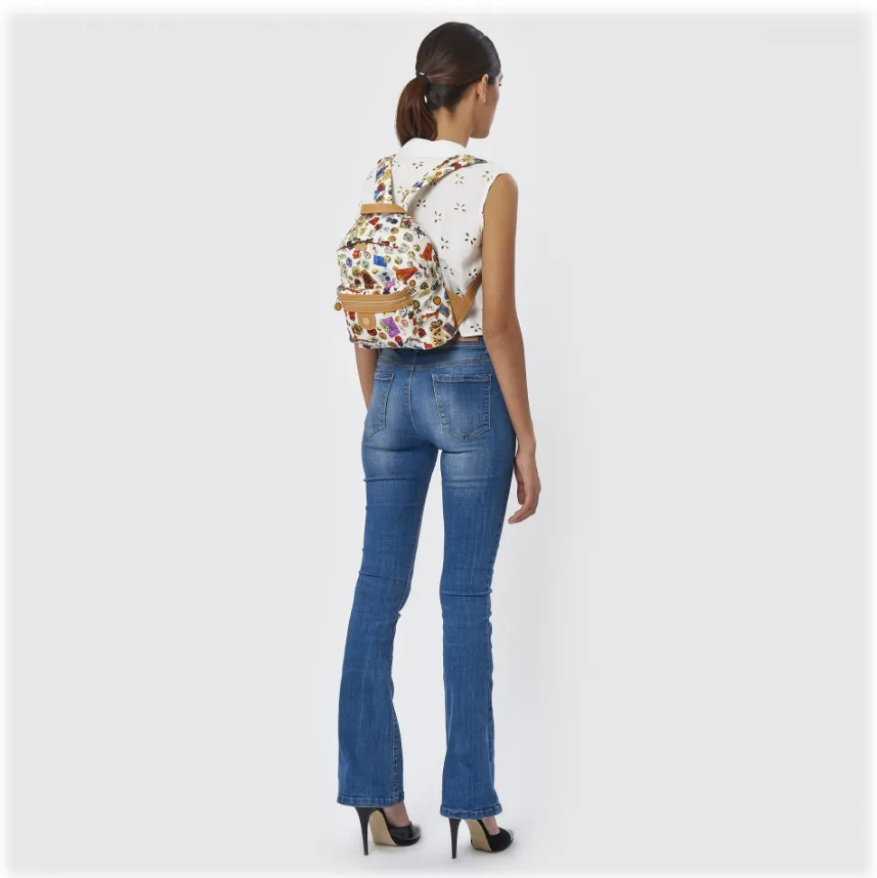 Divo Diva - Melbourne - White - Leather Backpack - Made in Italy - Life is a Game Collection - Luxury High Quality - Avvenice